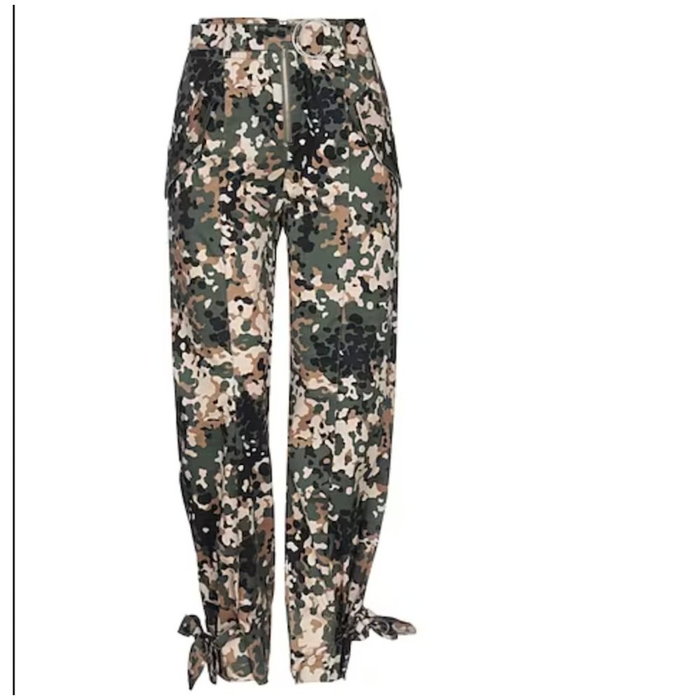 PINKO Belted Camouflaged Pants